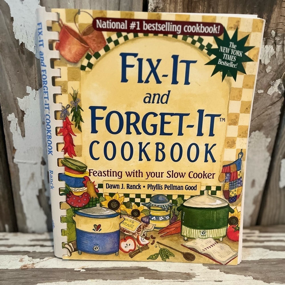 Fix it & Forget it spiral bound cookbook Feasting with your Slow Cooker